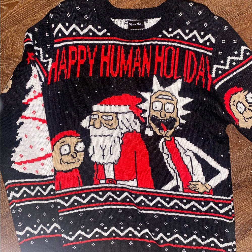 Rick and Morty holiday sweater